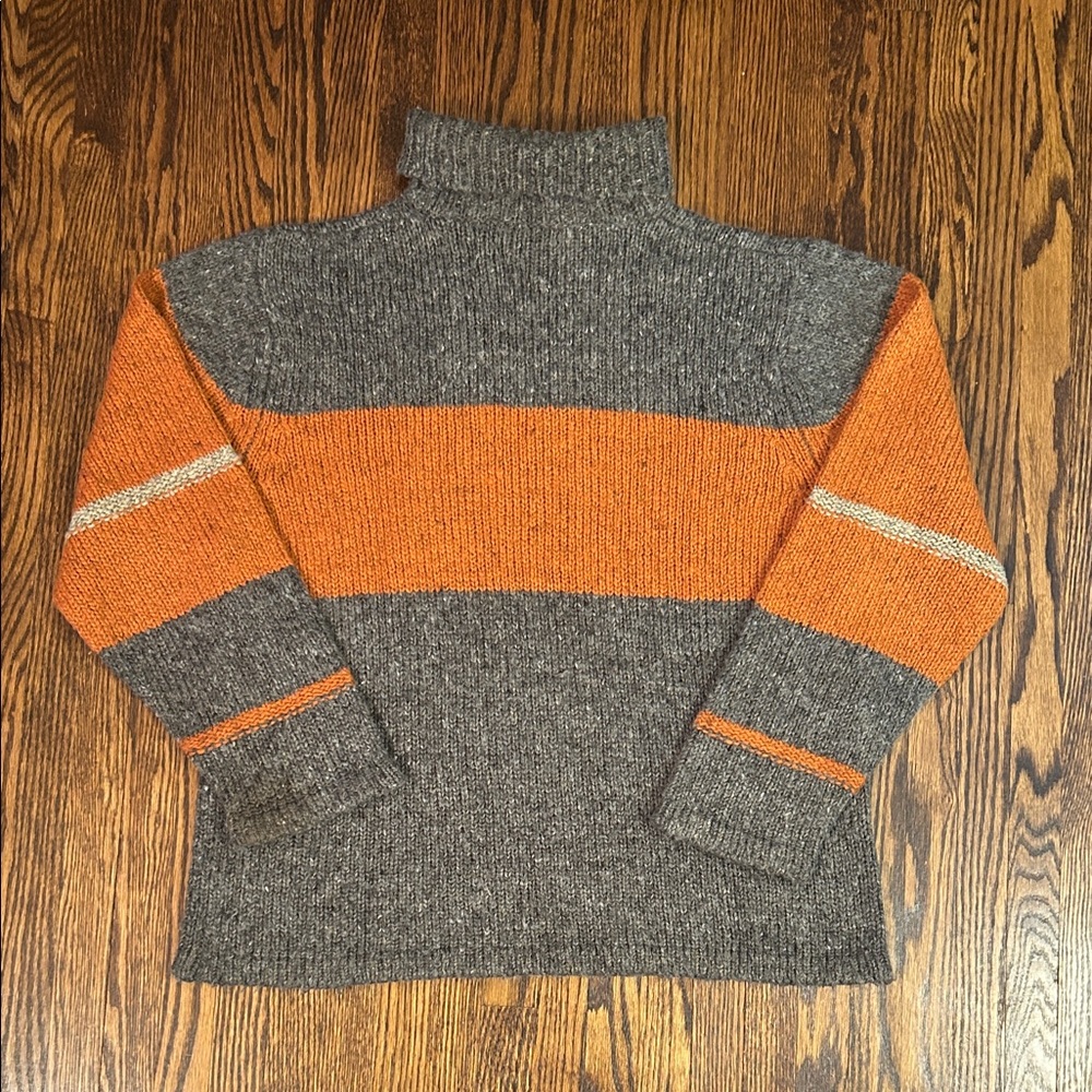 Vintage 90s Wool Blend Knit Turtleneck Sweater